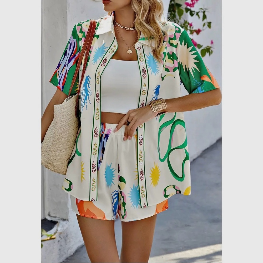 Two Piece Patterned Set. Nwt - image 2